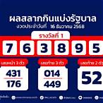 ตรวจหวยงวด1มีนาคม2560
